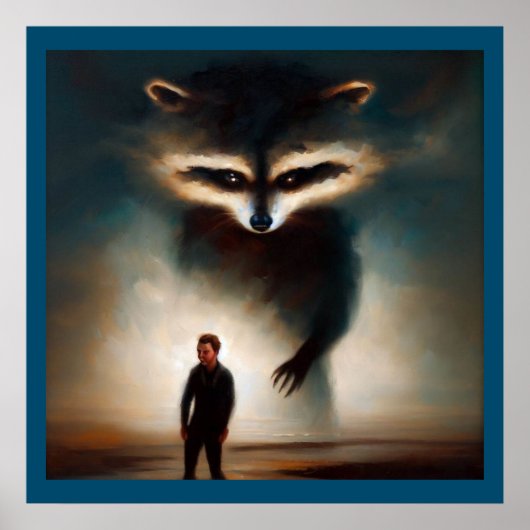 Poster Spirit Animal Raccoon 1 (Devant)