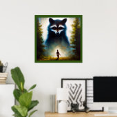 Poster Spirit Animal Raccoon 2 (Bureau à domicile)