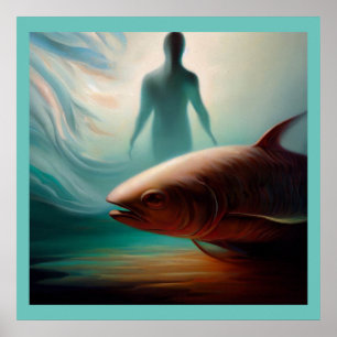 Poster Spirit Animal Saumon 1