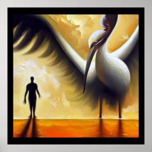 Poster Spirit Animal Stork 3