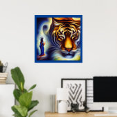 Poster Spirit Animal Tiger 4 (Bureau à domicile)