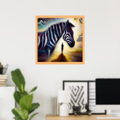 Poster Spirit Animal Zebra 1 (Bureau à domicile)