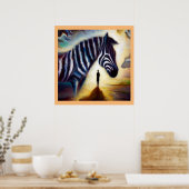 Poster Spirit Animal Zebra 1 (Cuisine)