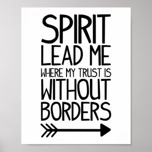 Poster Spirit Lead Me Print