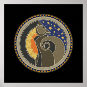 Poster Spirit Of Coyote arrière - plan noir