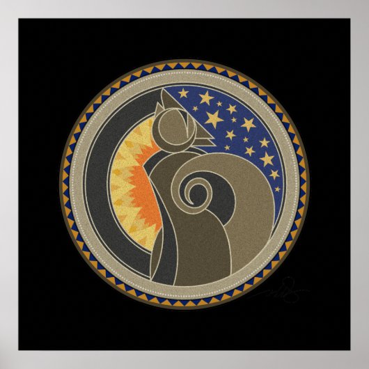 Poster Spirit Of Coyote arrière - plan noir (Devant)