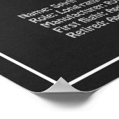 Poster Spirit of St. Louis - Plan directeur de l'avion PD (Coin)