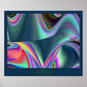 Poster Spirit of Summer Breeze Abstrait 3D Rainbowart
