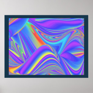 Poster Spirit of Summer Breeze Abstrait 3D Rainbowart