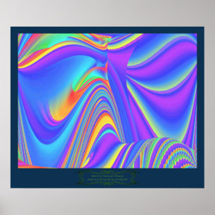 Poster Spirit of Summer Breeze Abstrait 3D Rainbowart