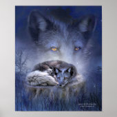 Poster Spirit Of The Blue Fox Art Poster/Imprimer (Devant)