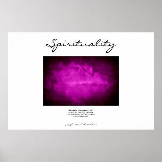 Poster Spiritualité - Violet (Devant)