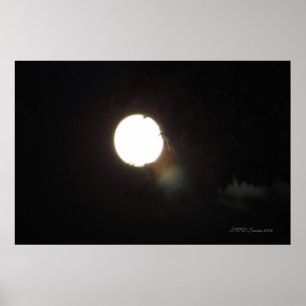 Poster Spiritueux Dans Une Nuit Lune
