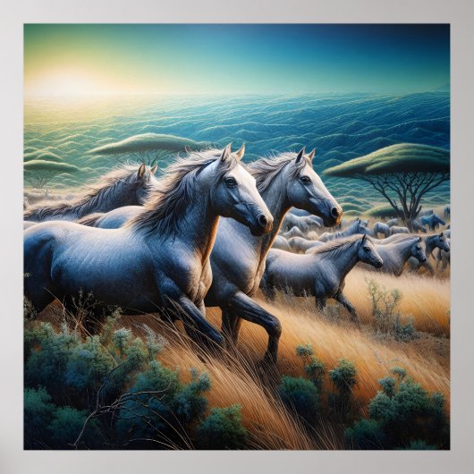 Poster Spiritueux : Un Troupeau De Galloping (Devant)