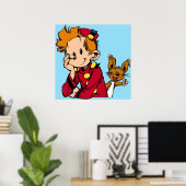 Poster Spirou et Spip (Bureau à domicile)