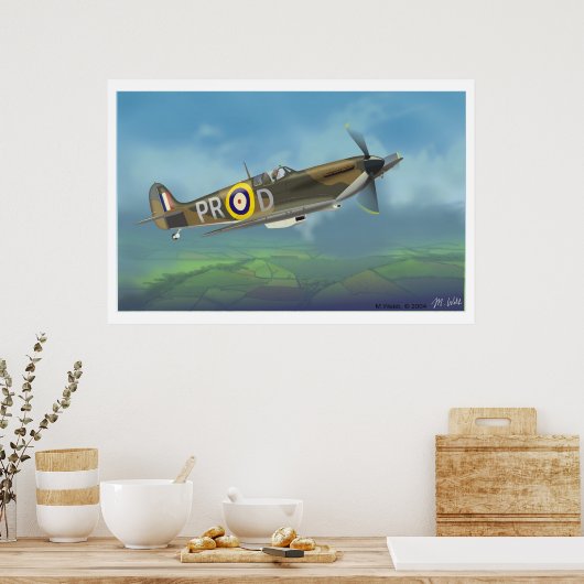 Poster Spitfire Fighter (Cuisine)