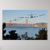 Poster Spitfire's et Golden Gate Bridge (Devant)