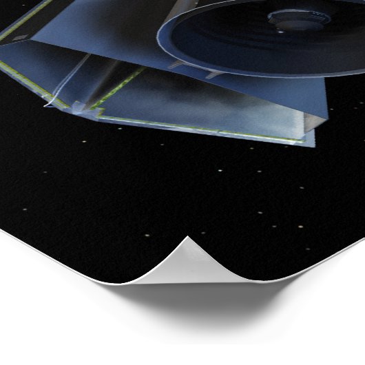 Poster Spitzer pointe son antenne à gain élevé (Coin)