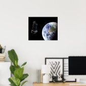 Poster Spitzer quitte la Terre peu après son lancement (Bureau à domicile)