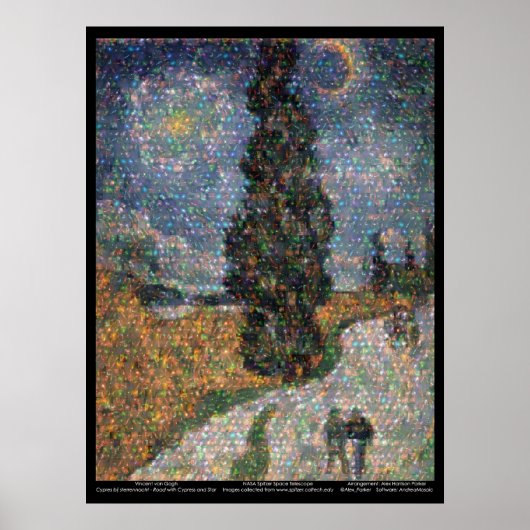 Poster Spitzer Space Telescope / van Gogh (Devant)