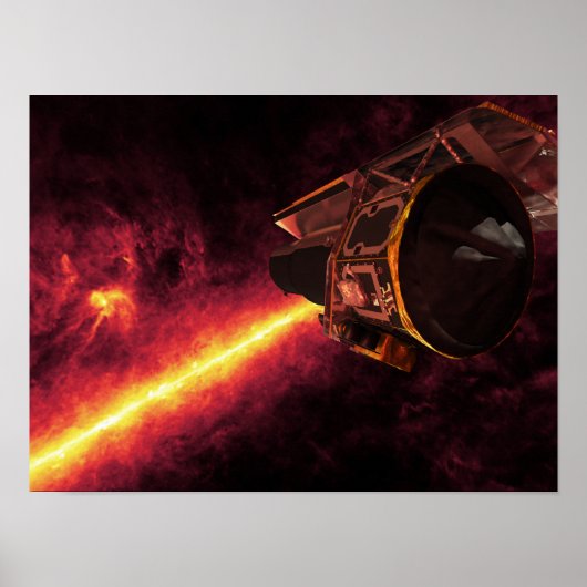 Poster Spitzer vu contre le ciel infrarouge (Devant)