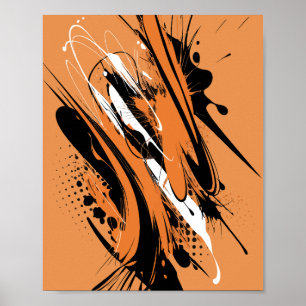 Poster Splash Abstrait urbain