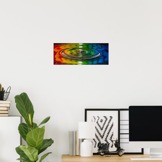 Poster Splash couleur (Bureau à domicile)