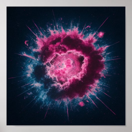 Poster Splash couleur (Devant)