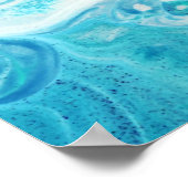 Poster Splash couleur : Acrylique Abstrait Arrière - plan (Coin)