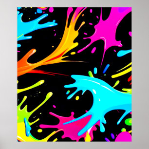 Poster Splash couleur : Art Abstrait