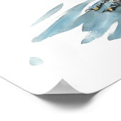 Poster Splash de coq - Aquarelle (Coin)