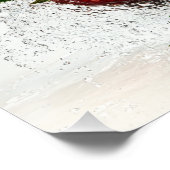 Poster Splash fraise (Coin)