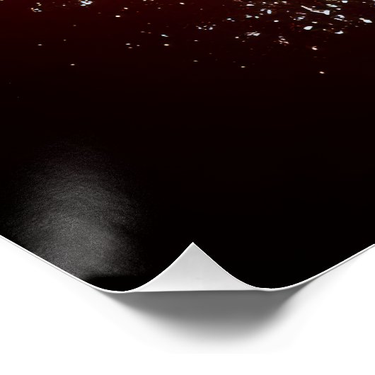 Poster Splash fraise (Coin)