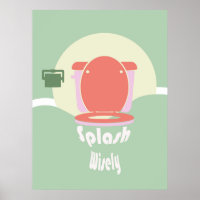 Splash : Toilette Mur Art