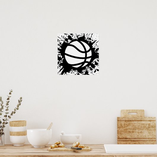 Poster splatz de basket (Cuisine)