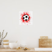 Poster splatz de football (Cuisine)