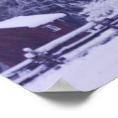 Poster Splendeur neige 3 Imprimer avec verso écriture (Coin)