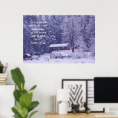 Poster Splendeur neige 3 Imprimer avec verso écriture (Bureau à domicile)