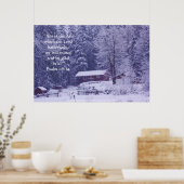 Poster Splendeur neige 3 Imprimer avec verso écriture (Cuisine)