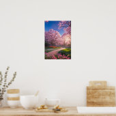 Poster Splendeur printanière au coucher du soleil (Cuisine)