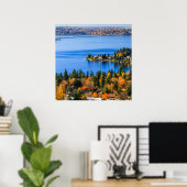Poster Splendid colors of fall at Bellevue (Bureau à domicile)