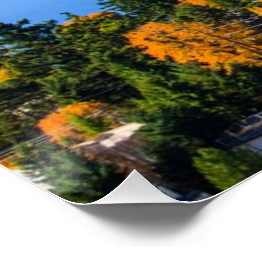 Poster Splendid colors of fall at Bellevue (Coin)