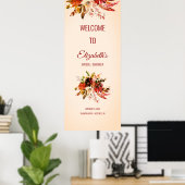Poster Splendor d'automne Floral Blushed Ivor Fête des ma (Bureau à domicile)