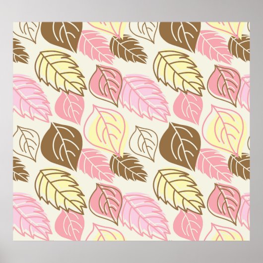 Poster Splendor d'automne : Motif sans feuille (Devant)