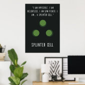 Poster Splinter Cell Sam Fisher (Bureau à domicile)