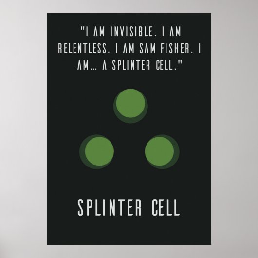 Poster Splinter Cell Sam Fisher (Devant)