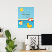 Poster Splish Splash c'est un Baby shower Baby Bash Bienv (Bureau à domicile)