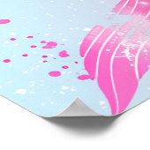 Poster Splish Splash Mermaid Girl 1er anniversaire Bienve (Coin)