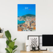 Poster Split, Croatie - Ville côtière (Bureau à domicile)