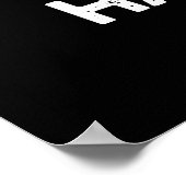 Poster Split Happy Drôle Bowling Pun Dark BG (Coin)